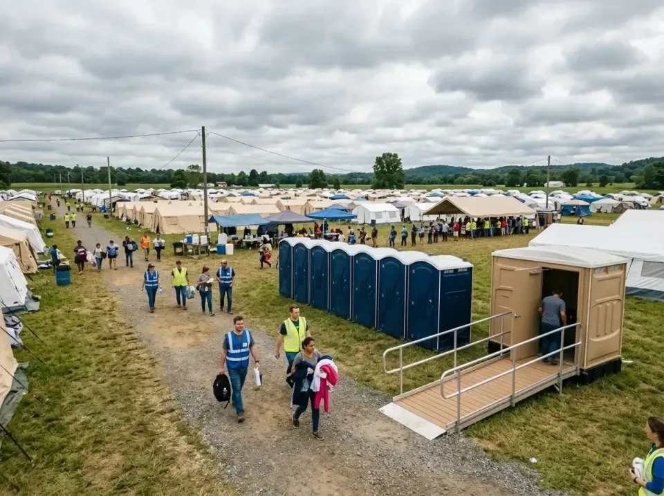 disaster-relief-camp-restrooms-010 — frequently asked questions, Dumpster & Portable Bathrooms Rental in Conway, AR